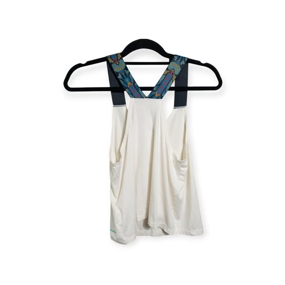 Nike Dri-Fit Womens Loose-Fit Tank Top White W/ Patterned Straps Size S - Picture 8 of 9